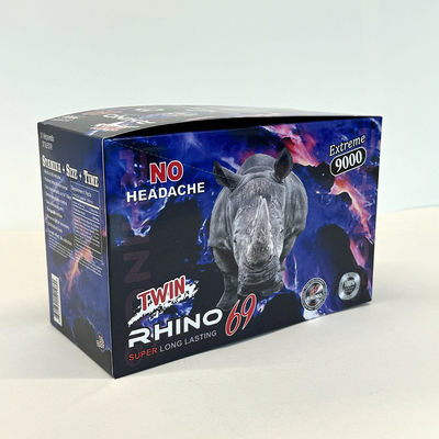 Προσαρμοσμένο σχέδιο Rhino 69 ανδρικής βελτίωσης χάπι κουτί συσκευασία ανακυκλώσιμο