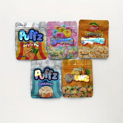 Τυποποιημένες τσάντες Mylar Zip Lock με απρόβλεπτη μυρωδιά, απρόβλεπτη υγρασία, σφραγιστές